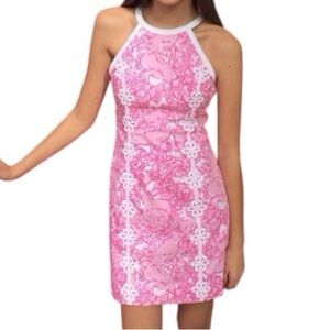 Lilly Pulitzer Pearl Shift Dress, Pink She's a Fox Print, Size 2